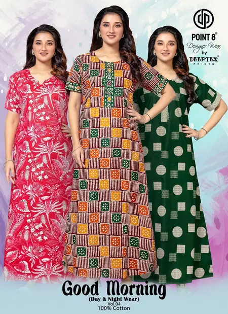 Good Morning Vol 4 By Deeptex Cotton Printed Nighty Exporters In India
